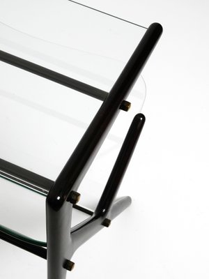 Mid-Century Modern Italian Magazine Rack and Side Table by Cesare Lacca for Cassina, 1960s-RR-2042112