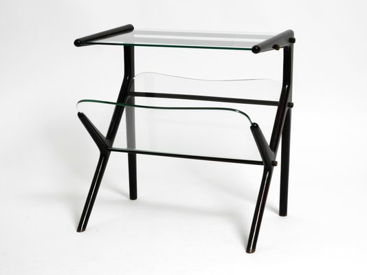 Mid-Century Modern Italian Magazine Rack and Side Table by Cesare Lacca for Cassina, 1960s-RR-2042112