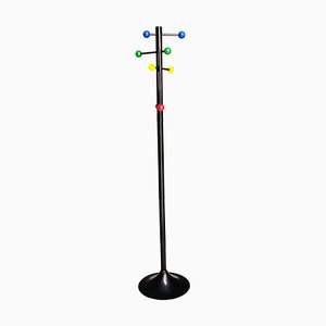 Mid-Century Modern Italian Metal Coat Rack with Colored Spheres, 1980s-GDD-1352531