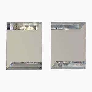 Mid-Century Modern Italian Mirror by Gianni Celada for Fontana Arte, 1970s, Set of 2-GDD-1097175