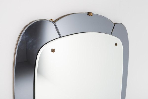 Mid-Century Modern Italian Mirror from Crystal Art, 1960s-KMC-1389080