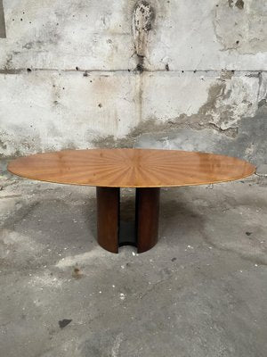 Mid-Century Modern Italian Oval Table in the style of G. Offredi for Saporiti, 1970s-DHH-1797980