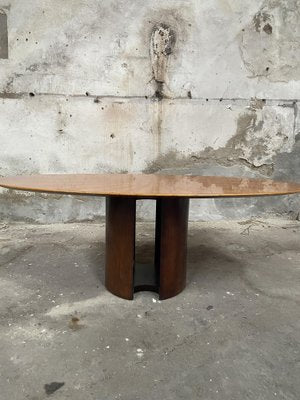 Mid-Century Modern Italian Oval Table in the style of G. Offredi for Saporiti, 1970s-DHH-1797980