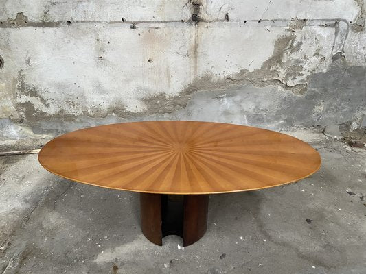 Mid-Century Modern Italian Oval Table in the style of G. Offredi for Saporiti, 1970s-DHH-1797980