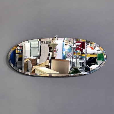 Mid-Century Modern Italian Oval Wall Mirror, 1950s-GDD-1803440