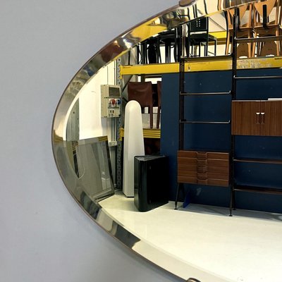 Mid-Century Modern Italian Oval Wall Mirror, 1950s-GDD-1803440