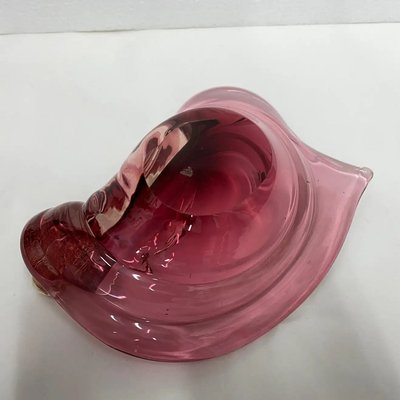 Mid-Century Modern Italian Purple and Gold Murano Glass Ashtray, 1970s-NMK-1361261