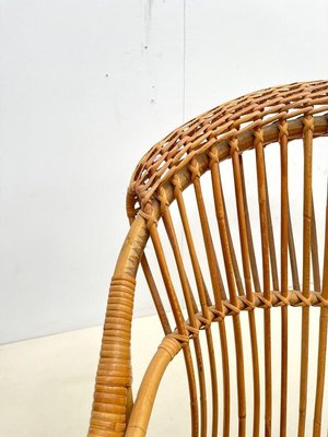 Mid-Century Modern Italian Rattan Armchairs, 1960s-FGA-1216989