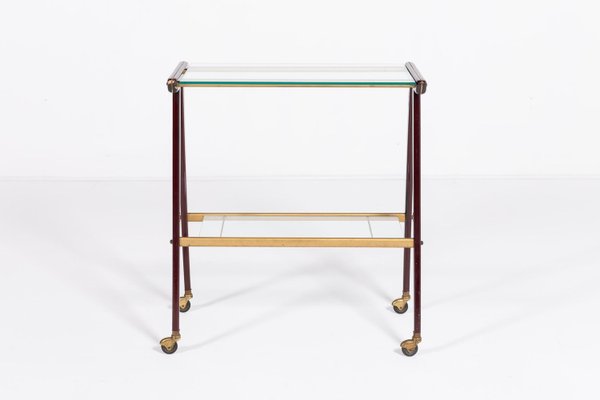 Mid-Century Modern Italian Sculptural Serving Cart, 1960s-KMC-2022236