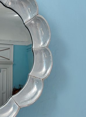 Mid-Century Modern Italian Shell Shaped Ceramic Mirror, 1970-UWS-2036569