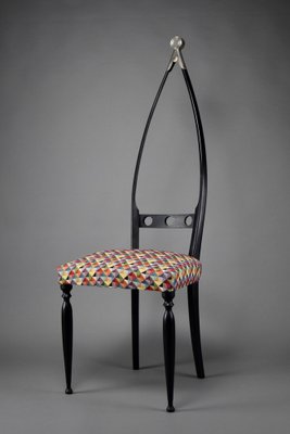 Mid-Century Modern Italian Side Chair attributed to Pozzi and Verga, 1950s-IEI-1719468