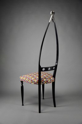 Mid-Century Modern Italian Side Chair attributed to Pozzi and Verga, 1950s-IEI-1719468