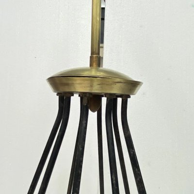 Mid-Century Modern Italian Sputnik Chandelier in Stilnovo Style, 1950s-NMK-1195865