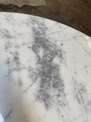 Mid-Century Modern Italian T69 Table with Carrara Marble Top by Osvaldo Borsani and Eugenio Gerli for Tecno, 1970s-DHH-1346046