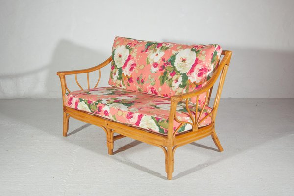 Mid-Century Modern Italian Two-Seater Sofa in Bamboo, 1960-KL-1392608