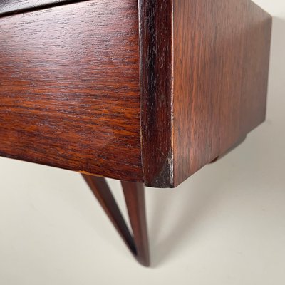 Mid-Century Modern Italian Wall Bedside Tables with Drawer in Wood, 1950s, Set of 2-GDD-2020935