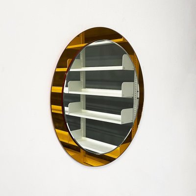 Mid-Century Modern Italian Wall Mirror with Yellow Frame, 1960s-GDD-1750892