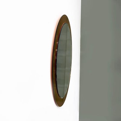 Mid-Century Modern Italian Wall Mirror with Yellow Frame, 1960s-GDD-1750892