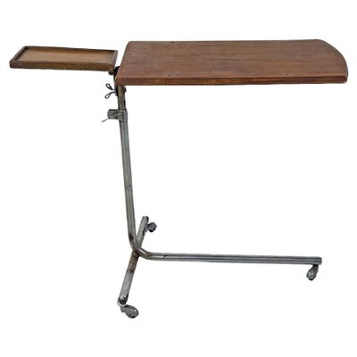 Mid-Century Modern Italian Wood and Metal Industrial Work Table, 1960s-GDD-1740089