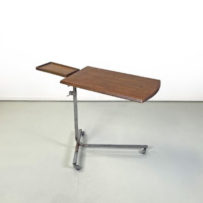 Mid-Century Modern Italian Wood and Metal Industrial Work Table, 1960s-GDD-1740089