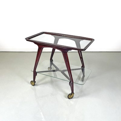 Mid-Century Modern Italian Wooden Cart, 1950s-GDD-1770747