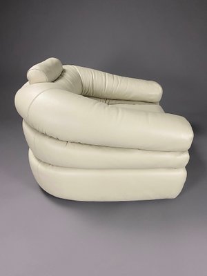 Mid-Century Modern Ivory Leather Straccio Lounge Chair from Zanotta, Italy-IEI-1166329