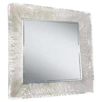 Mid-Century Modern Lightning Glass Mirror from Mazzega, 1960s-FGA-1807454