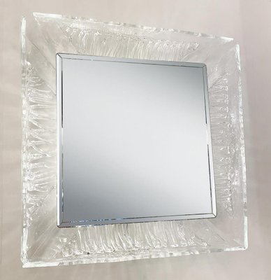 Mid-Century Modern Lightning Glass Mirror from Mazzega, 1960s-FGA-1807454