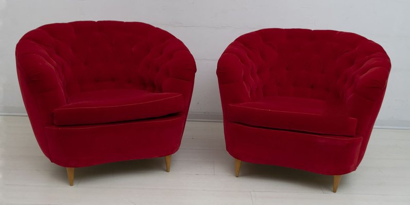 Mid-Century Modern Lounge Chairs by Gio Ponti for Casa e Giardino, 1940s, Set of 2-FER-811613