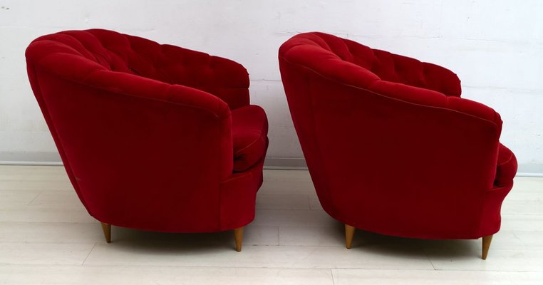 Mid-Century Modern Lounge Chairs by Gio Ponti for Casa e Giardino, 1940s, Set of 2-FER-811613