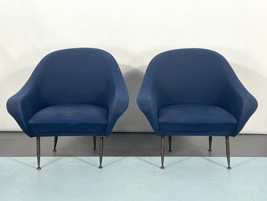 Mid-Century Modern Loveseat and Armchairs by Gastone Rinaldi, 1950s, Set of 3-OT-1239098