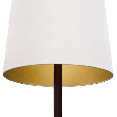 Mid-Century Modern Mahogany & Brass Floor Lamp, Italy, 1960s-UZ-915473