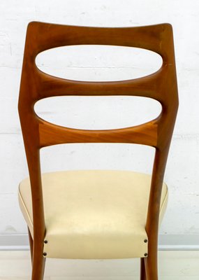 Mid-Century Modern Mahogany Dining Chairs by Vittorio Dassi, 1950s, Set of 6-FER-743041