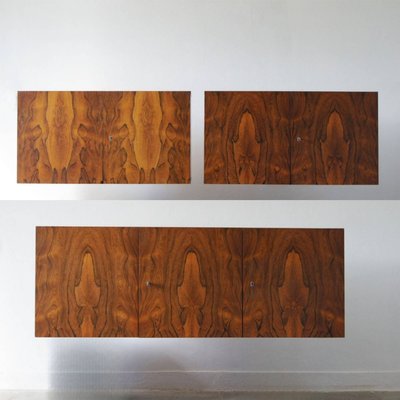 Mid-Century Modern Modular Rosewood Wall Units & Wall Cabinet, Denmark, 1960s, Set of 3-UMB-2034016