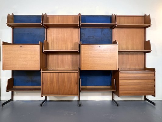 Mid-Century Modern Modular Wood Bookcase, 1950s-OT-1320737