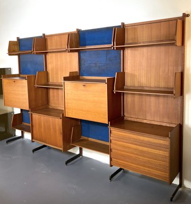 Mid-Century Modern Modular Wood Bookcase, 1950s-OT-1320737