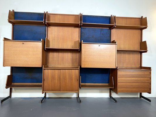 Mid-Century Modern Modular Wood Bookcase, 1950s-OT-1320737