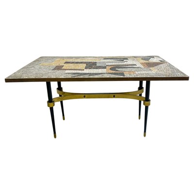 Mid-Century Modern Mosaic Coffee Table, 1970s-FGA-1798530