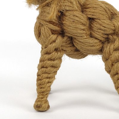 Mid-Century Modern Movable Elephant in Rope and Iron Wire by Jørgen Bloch-RY-1702538