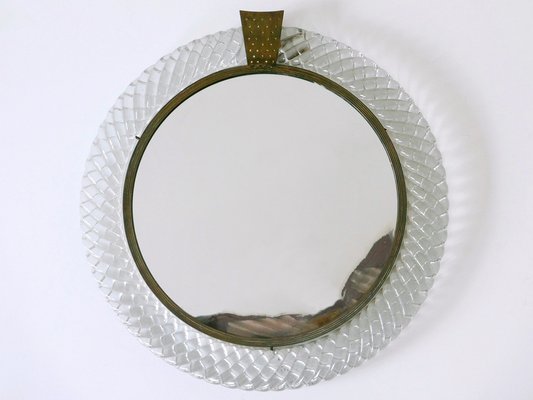 Mid-Century Modern Murano Glass Frame Wall Mirror by Carlo Scarpa for Venini, Italy, 1950s-WPT-1749062