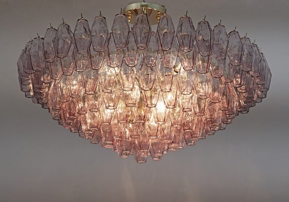 Mid-Century Modern Murano Glass Poliedri Chandelier by Carlo Scarpa for Venini, 1970s-FER-1396371