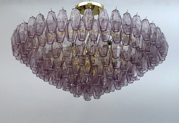 Mid-Century Modern Murano Glass Poliedri Chandelier by Carlo Scarpa for Venini, 1970s-FER-1396371