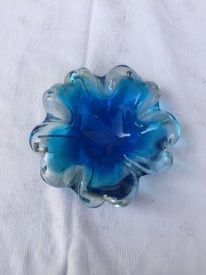 Mid-Century Modern Murano Sommerso Glass Ashtray by Seguso Murano, Italy, 1970-HQI-1310713