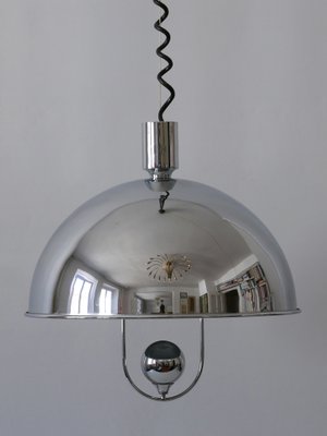 Mid-Century Modern Nickel-Plated Brass Pendant Lamp by Florian Schulz, 1970s-WPT-1010147