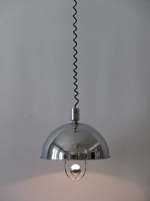 Mid-Century Modern Nickel-Plated Brass Pendant Lamp by Florian Schulz, 1970s-WPT-1010147