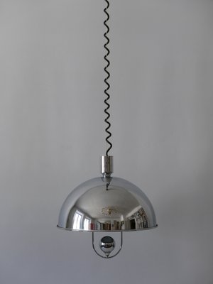 Mid-Century Modern Nickel-Plated Brass Pendant Lamp by Florian Schulz, 1970s-WPT-1010147