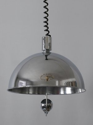 Mid-Century Modern Nickel-Plated Brass Pendant Lamp by Florian Schulz, 1970s-WPT-1010147