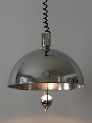 Mid-Century Modern Nickel-Plated Brass Pendant Lamp by Florian Schulz, 1970s-WPT-1010147