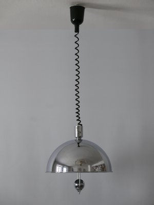 Mid-Century Modern Nickel-Plated Brass Pendant Lamp by Florian Schulz, 1970s-WPT-1010147