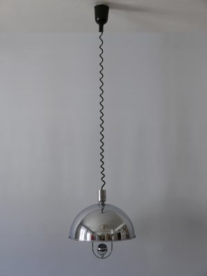 Mid-Century Modern Nickel-Plated Brass Pendant Lamp by Florian Schulz, 1970s-WPT-1010147